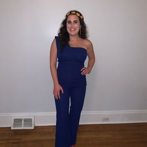 Blue jumpsuit